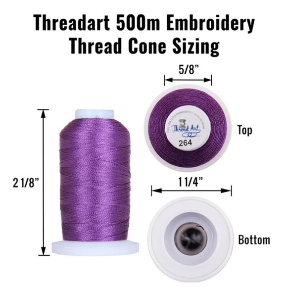 40 Cones of 500 Meters Polyester Machine Embroidery Thread - Vivid Set - Picture 6 of 7